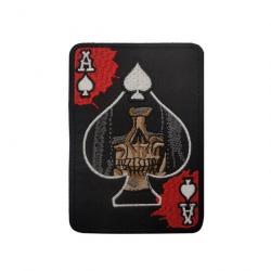 Patch carte Skull Poker - hook loop 10