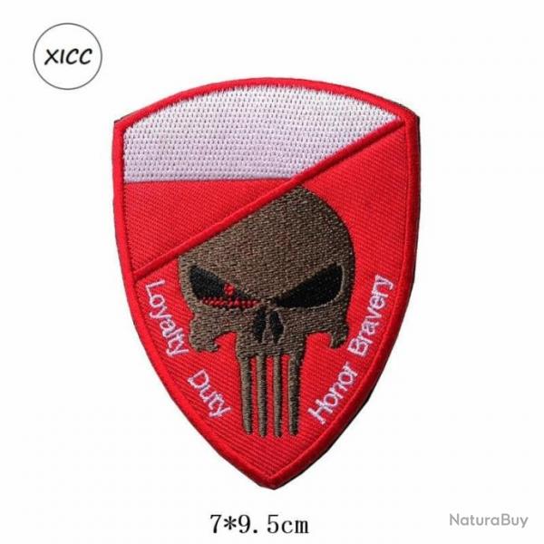 Patch crne drapeau national 3D 7x9,5 cm - Pologne