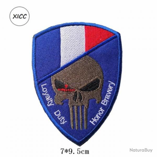 Patch crne drapeau national 3D 7x9,5 cm - France