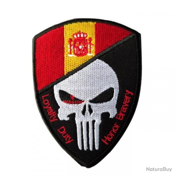 Patch crne drapeau national 3D 7x9,5 cm - Espagne