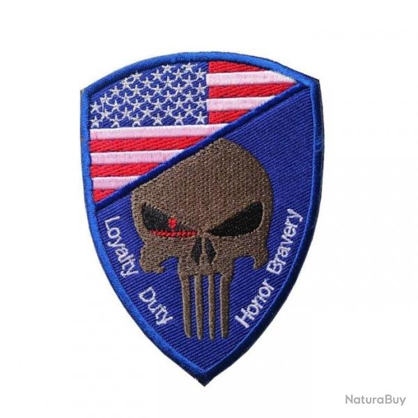 Patch crne drapeau national 3D 7x9,5 cm - Etats-Unis