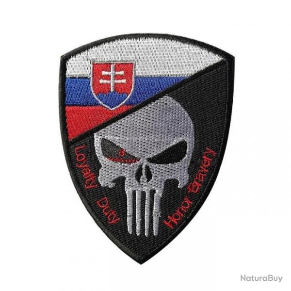 Patch crne drapeau national 3D 7x9,5 cm - Slovaquie