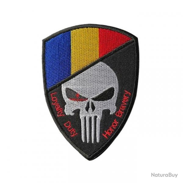 Patch crne drapeau national 3D 7x9,5 cm - Romanie