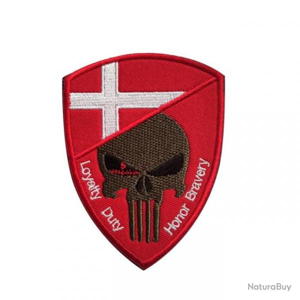 Patch crne drapeau national 3D 7x9,5 cm - Danemark