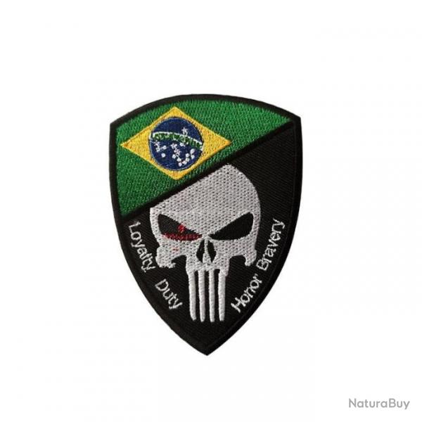 Patch crne drapeau national 3D 7x9,5 cm - Brzil