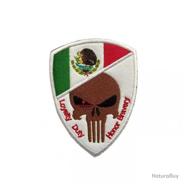 Patch crne drapeau national 3D 7x9,5 cm - Mexique