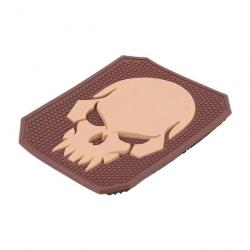 Patch crâne PVC autocollant EM5550 - Marron