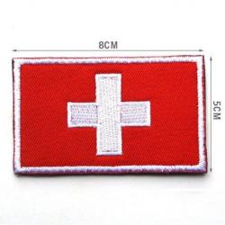 Patch drapeau national tissu - Suisse