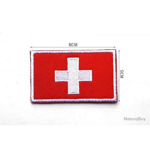 Patch drapeau national tissu - Suisse