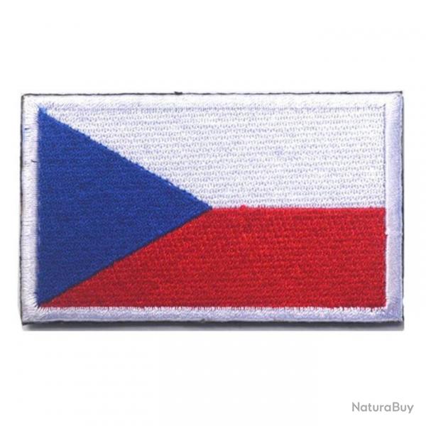 Patch drapeau national tissu - Rpublique Tchque