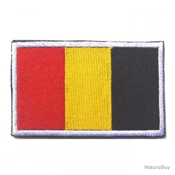 Patch drapeau national tissu - Belgique