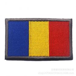 Patch drapeau national tissu - Roumanie