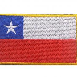 Patch drapeau national tissu - Chili