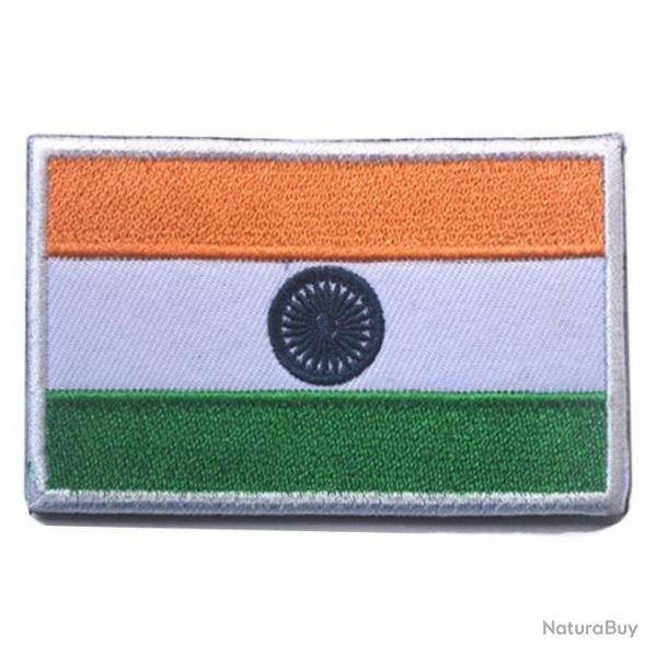 Patch drapeau national tissu - Inde