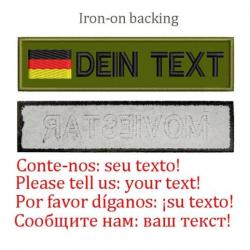 Patch drapeau nom personnalisé uniforme - Allemagne-Iron on