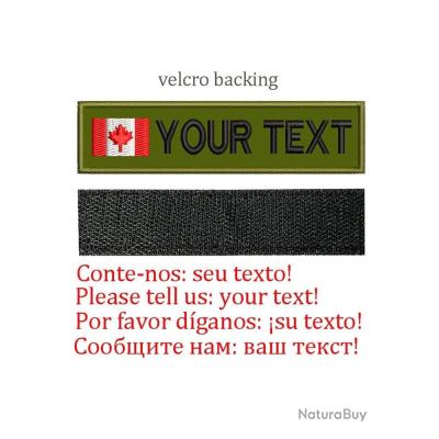 Patch Brodé Drapeau Canada Pour Airsoft/militaire | Dimensions 80x50 Mm | Fixation Velcro Crochet | Neuf - 4