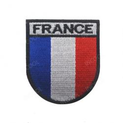 Patch écusson drapeau Français 6,5 x 7,5 cm