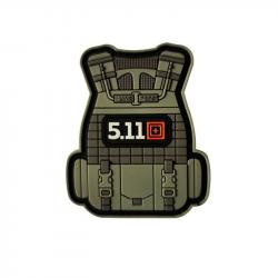 Patch gilet tactique 5.11 3D - 1 (8.5 x 7 cm)