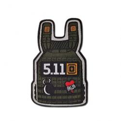 Patch gilet tactique 3D 5.11 - 2 (8.5 x 9.5 cm)