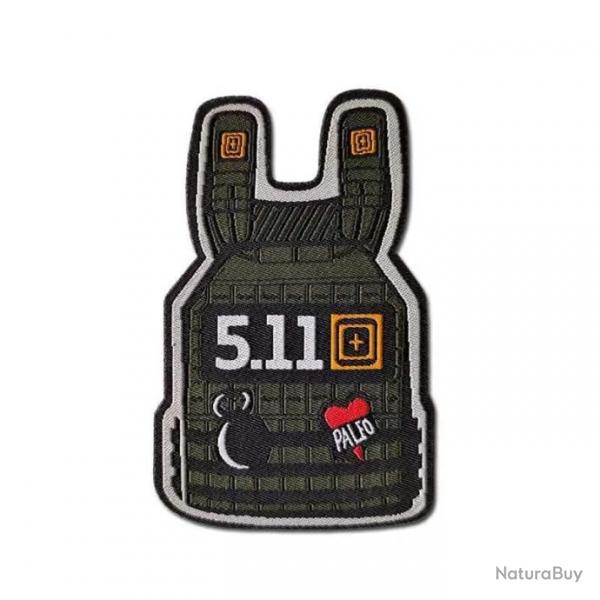 Patch gilet tactique 3D 5.11 - 2 (8.5 x 9.5 cm)