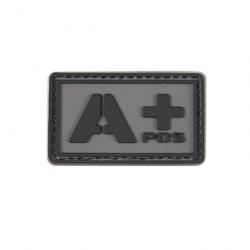 Patch groupe sanguin 3D PVC lumineux - A+ positif (noir)