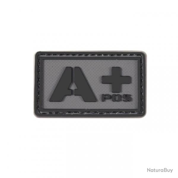 Patch groupe sanguin 3D PVC lumineux - A+ positif (noir)