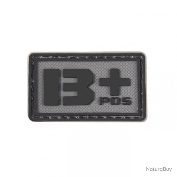 Patch groupe sanguin 3D PVC lumineux - B+ positif (noir)