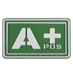 Patch groupe sanguin 3D PVC lumineux - A+ positif (vert)