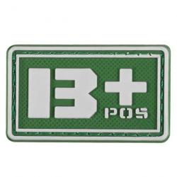 Patch groupe sanguin 3D PVC lumineux - B+ positif (vert)