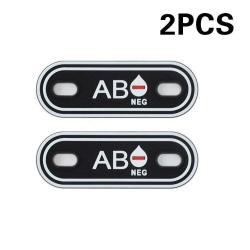 Patch groupe sanguin A B AB O POS +- - AB NEG Black Red