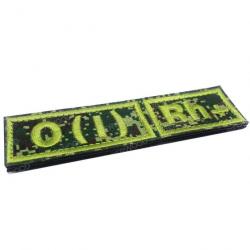 Patch groupe sanguin B AB A O (I) Rh - O pos (Vert)