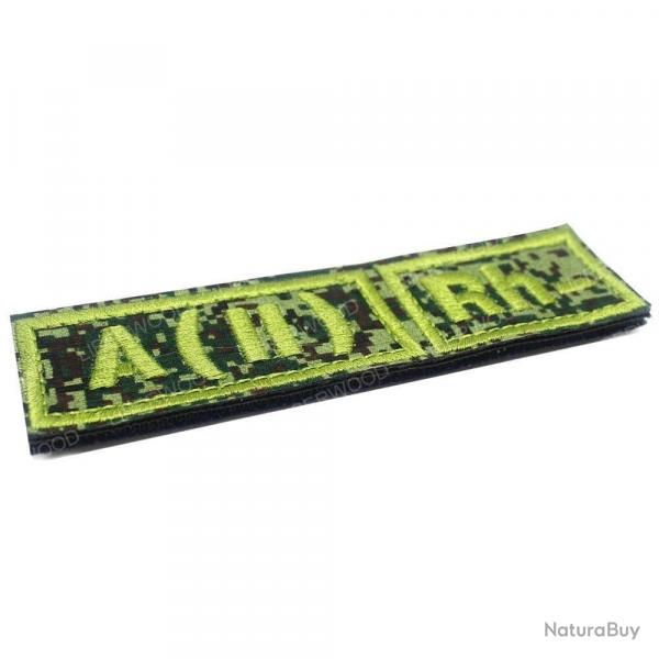Patch groupe sanguin B AB A O (I) Rh - A- (Vert)