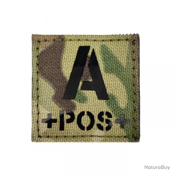 Patch groupe sanguin IR camo/noir - Multicam A