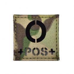 Patch groupe sanguin IR camo/noir - Multicam O