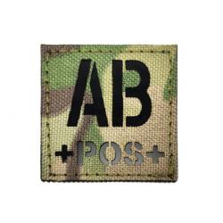 Patch groupe sanguin IR camo/noir - Multicam AB