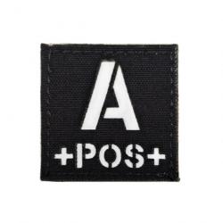 Patch groupe sanguin IR camo/noir - Black A