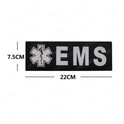 Patch médical EMT EMS IR réfléchissant - Noir