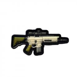 Patch militaire 3D forme d'arme - 3