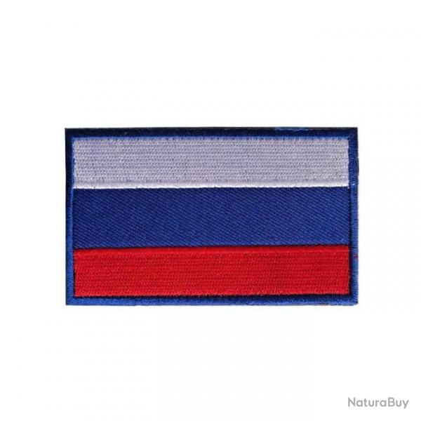 Patch motif drapeau national 3D 7x9,5 cm - Russie