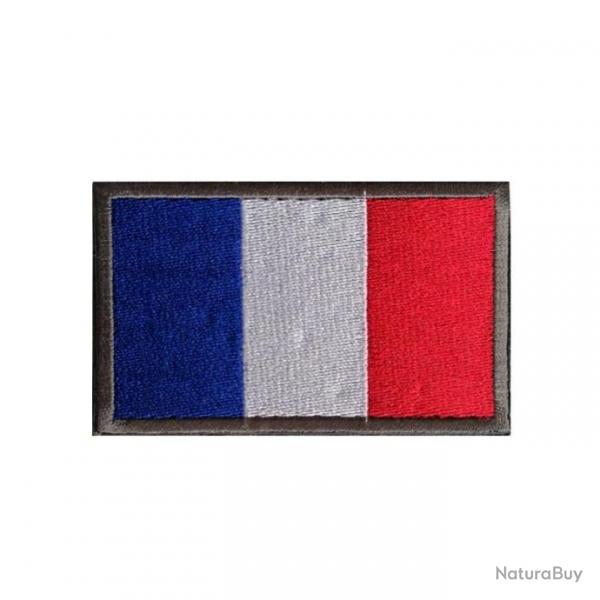 Patch motif drapeau national 3D 7x9,5 cm - France