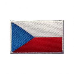 Patch motif drapeau national 3D 7x9,5 cm - République Tchèque