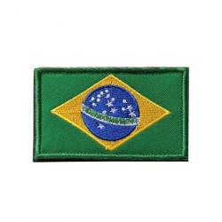 Patch motif drapeau national 3D 7x9,5 cm - Brezil