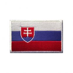 Patch motif drapeau national 3D 7x9,5 cm - Slovaquie