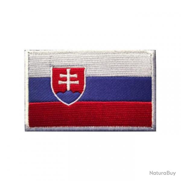 Patch motif drapeau national 3D 7x9,5 cm - Slovaquie