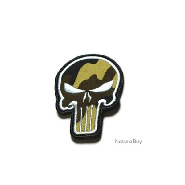 Patch Punisher 3D brod 3 couleurs - Camouflage