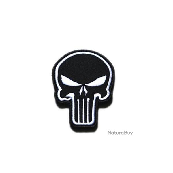 Patch Punisher 3D brod 3 couleurs - Noir