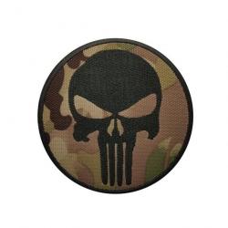 Patch Punisher camo militaire 8x8 cm