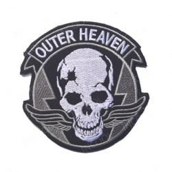 Patch réfléchissant Outher Heaven 8 x 8.5cm - Noir - Blanc