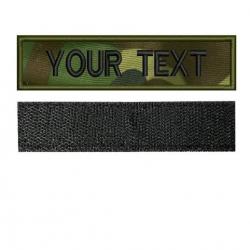 Patch texte personnalisable militaire - Camouflage-Velcro