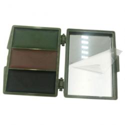 Peinture faciale camouflage miroir 5 couleurs - Carré